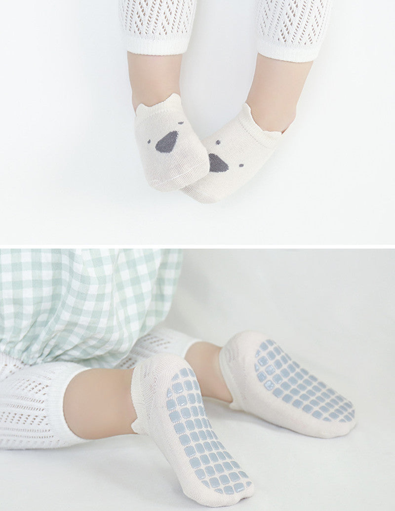 ベビー ソックス 靴下 5足組 赤ちゃん 薄手 滑り止め付き セット 幼児 靴下 ベビー ショートソックス 滑り止め 子供 靴下 かわいい 綿 男児 女児 男の子 女の子 ルームソックス 赤ちゃん 転倒防止 歩く練習 柔らか 0歳 1歳 2歳 3歳 4歳 可愛い おしゃれ