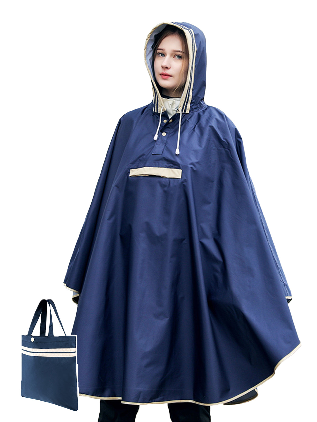 レインウェア レインコート キッズ カバー ポンチョ タイプ 子供 大人 男女兼用 雨具 携帯バッグ付き